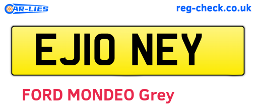 EJ10NEY are the vehicle registration plates.