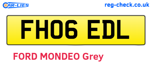 FH06EDL are the vehicle registration plates.