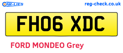 FH06XDC are the vehicle registration plates.