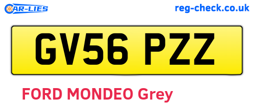 GV56PZZ are the vehicle registration plates.