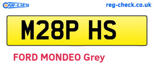 M28PHS are the vehicle registration plates.