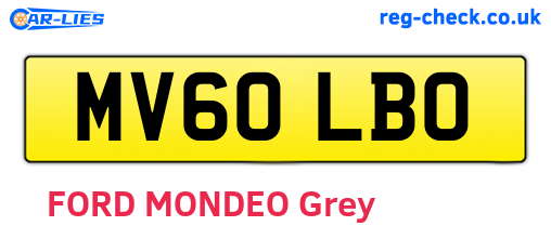 MV60LBO are the vehicle registration plates.