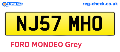 NJ57MHO are the vehicle registration plates.