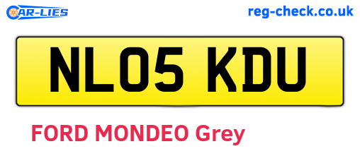 NL05KDU are the vehicle registration plates.
