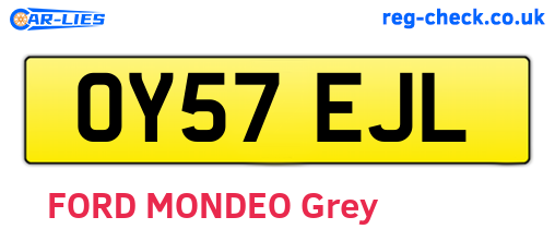 OY57EJL are the vehicle registration plates.