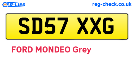 SD57XXG are the vehicle registration plates.
