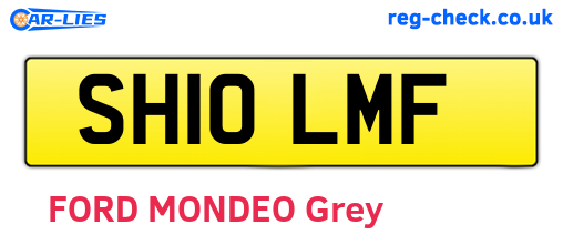 SH10LMF are the vehicle registration plates.