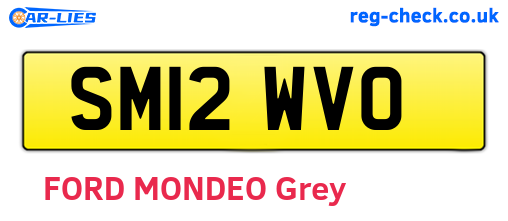 SM12WVO are the vehicle registration plates.
