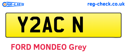 Y2ACN are the vehicle registration plates.