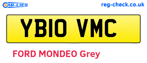 YB10VMC are the vehicle registration plates.