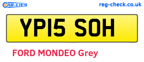 YP15SOH are the vehicle registration plates.