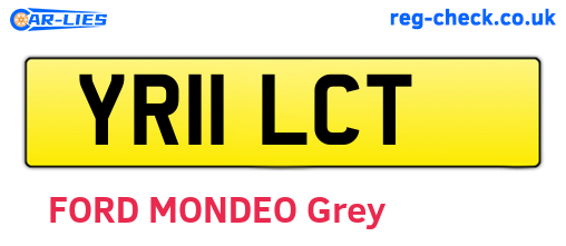YR11LCT are the vehicle registration plates.