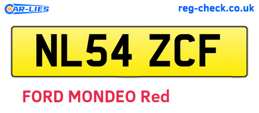 NL54ZCF are the vehicle registration plates.