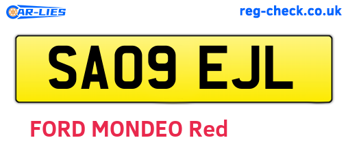 SA09EJL are the vehicle registration plates.