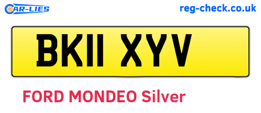 BK11XYV are the vehicle registration plates.