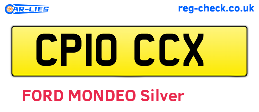 CP10CCX are the vehicle registration plates.