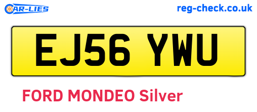 EJ56YWU are the vehicle registration plates.