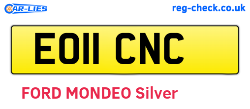 EO11CNC are the vehicle registration plates.