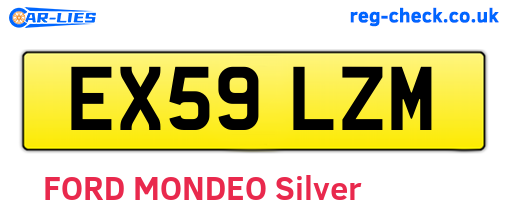 EX59LZM are the vehicle registration plates.