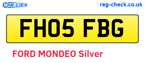 FH05FBG are the vehicle registration plates.