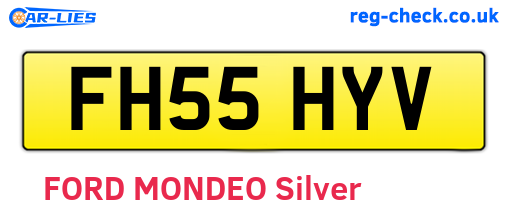 FH55HYV are the vehicle registration plates.