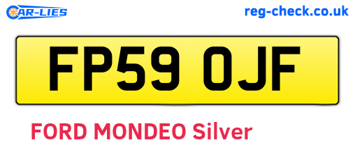 FP59OJF are the vehicle registration plates.
