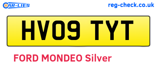 HV09TYT are the vehicle registration plates.