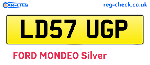 LD57UGP are the vehicle registration plates.