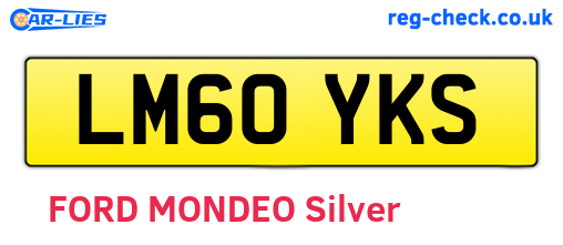 LM60YKS are the vehicle registration plates.