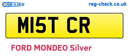 M15TCR are the vehicle registration plates.