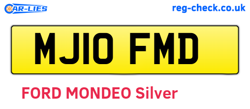MJ10FMD are the vehicle registration plates.