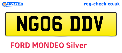 NG06DDV are the vehicle registration plates.