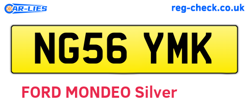 NG56YMK are the vehicle registration plates.