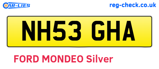 NH53GHA are the vehicle registration plates.