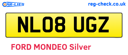 NL08UGZ are the vehicle registration plates.