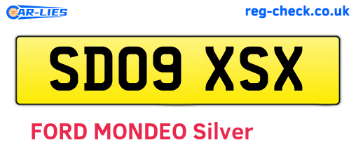 SD09XSX are the vehicle registration plates.