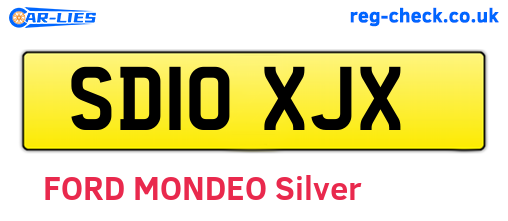 SD10XJX are the vehicle registration plates.