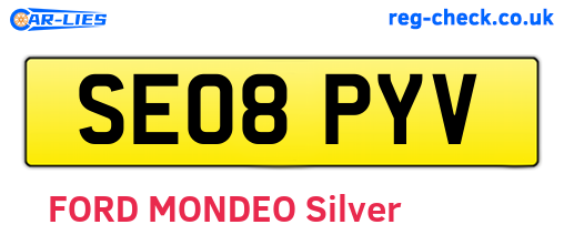 SE08PYV are the vehicle registration plates.