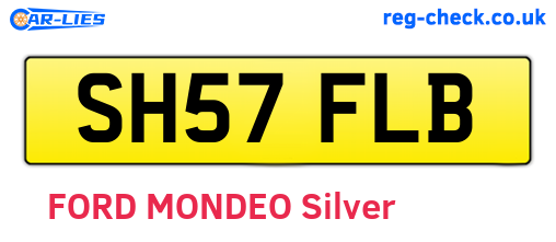 SH57FLB are the vehicle registration plates.