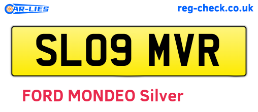 SL09MVR are the vehicle registration plates.