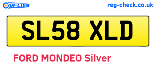 SL58XLD are the vehicle registration plates.