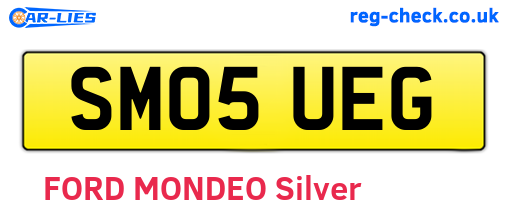 SM05UEG are the vehicle registration plates.