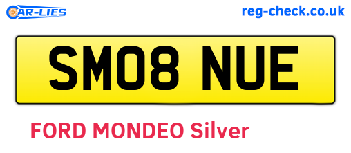 SM08NUE are the vehicle registration plates.