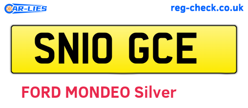 SN10GCE are the vehicle registration plates.