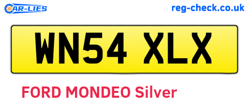 WN54XLX are the vehicle registration plates.