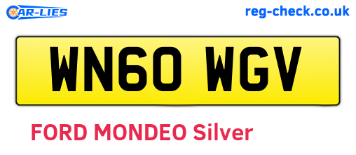 WN60WGV are the vehicle registration plates.
