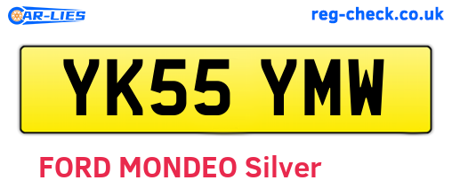 YK55YMW are the vehicle registration plates.