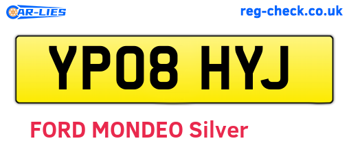 YP08HYJ are the vehicle registration plates.