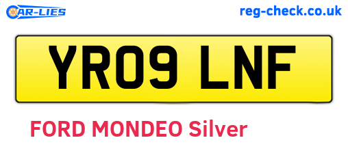 YR09LNF are the vehicle registration plates.