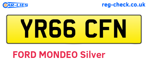 YR66CFN are the vehicle registration plates.